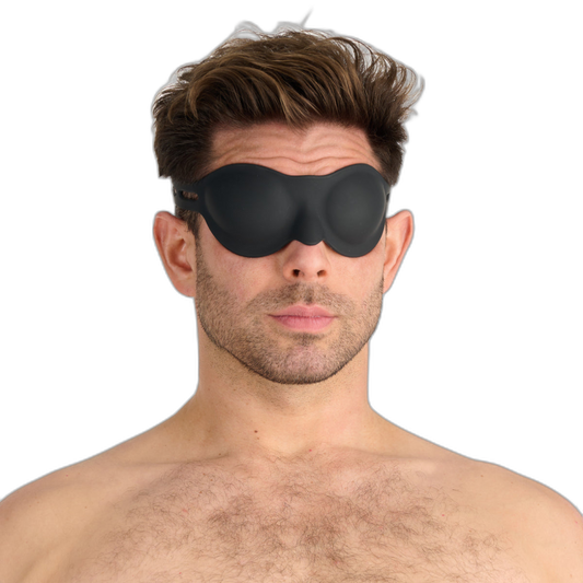 Prowler RED Silicone Full Blindfold Black