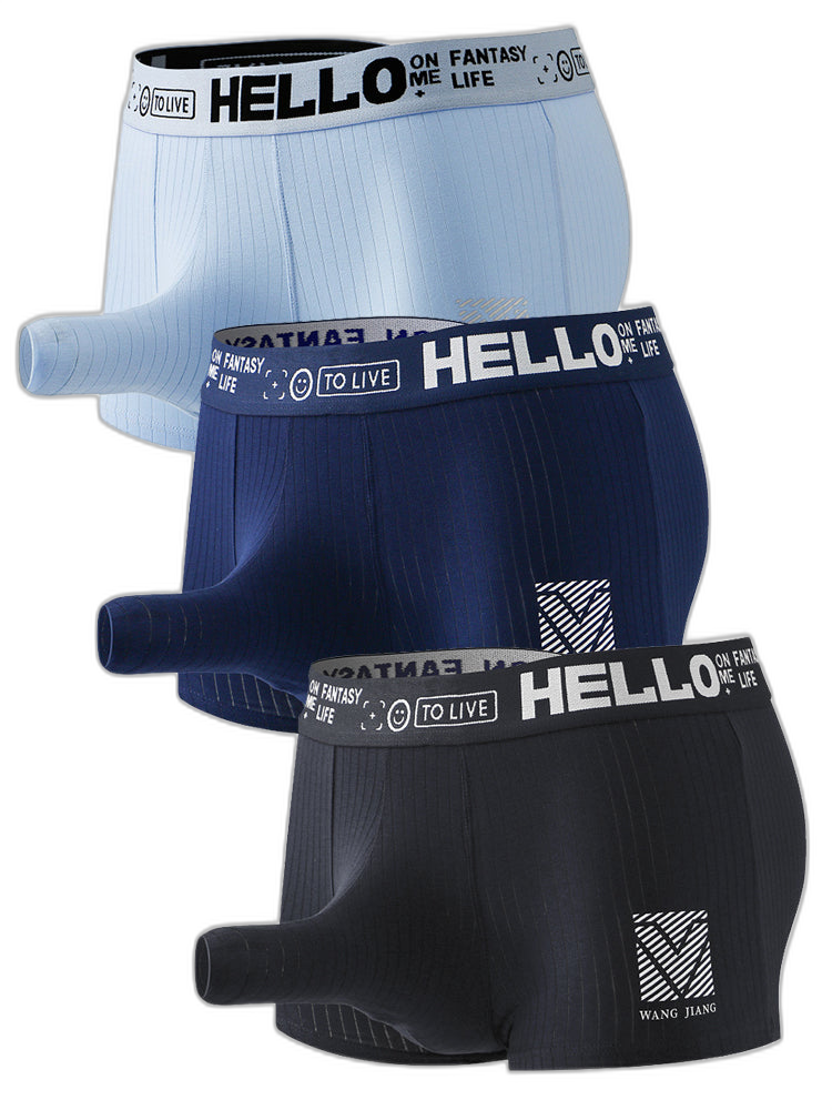 Men’s Separate Pouch Cotton Trunks With Fly Front