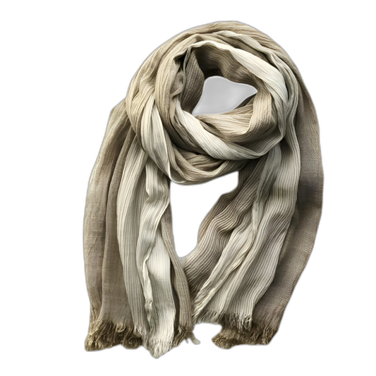 Duo-Tone Weave Cotton Pashmina Scarf