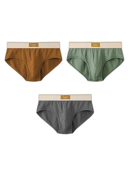 3 Pack Men’ Breathable Stretch-Cotton Briefs
