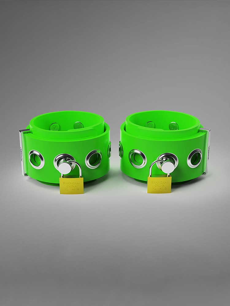 Unisex Multi-Use Silicone Lock Restraint Cuffs