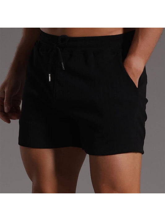 Men's Casual Quick-Drying Vertical Striped Home Shorts
