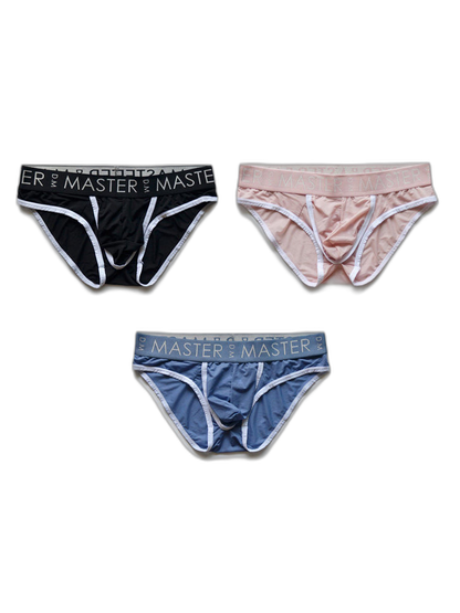3 Pack Men's High-Elasticity Quick-Dry Pouch-Separated Briefs