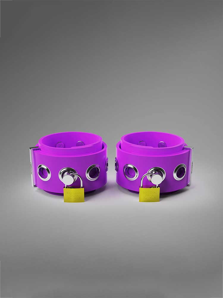 Unisex Multi-Use Silicone Lock Restraint Cuffs