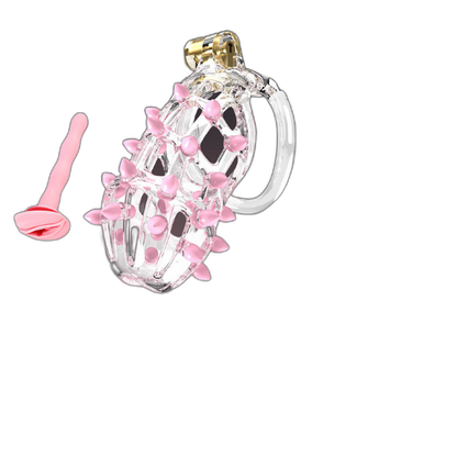 Gorse - Spiked Cock Cage - Chastity Cage With Urethral Sound