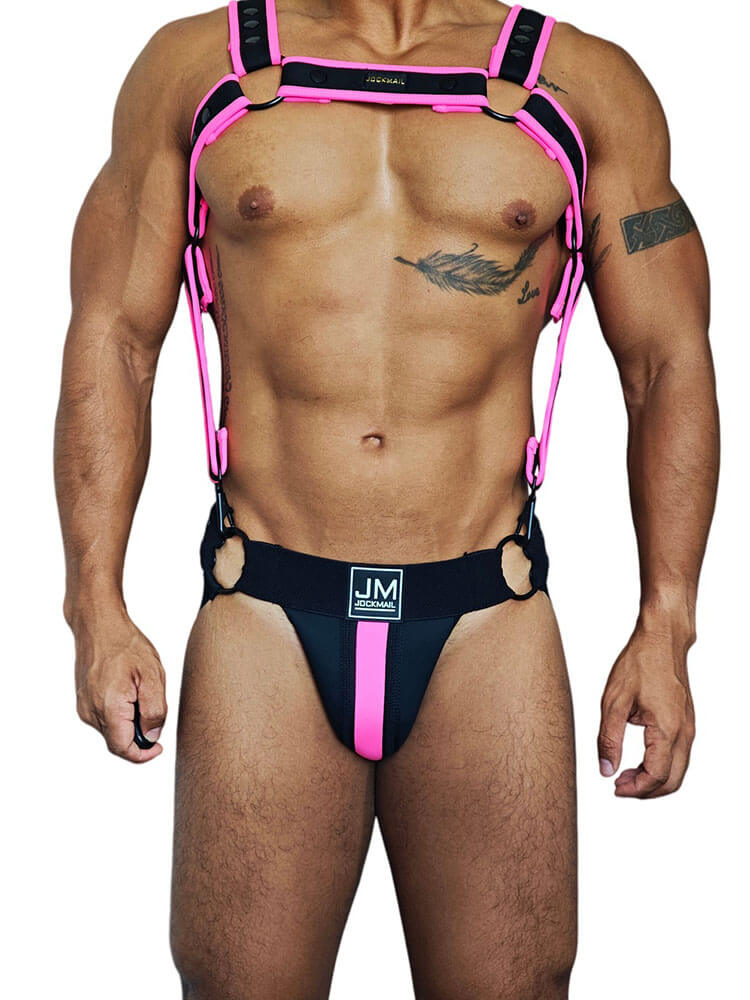 Men's Sexy Detachable Harness Jockstrap Set