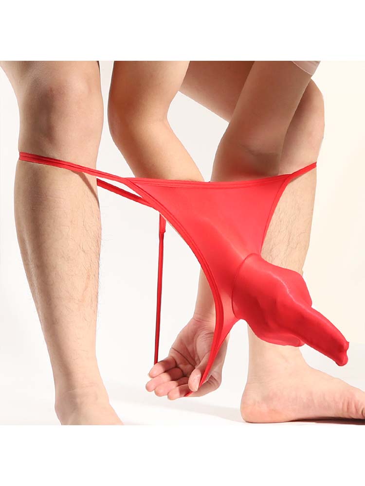 Men's Gun Bullet Separation Closed Ultra-Thin Thong