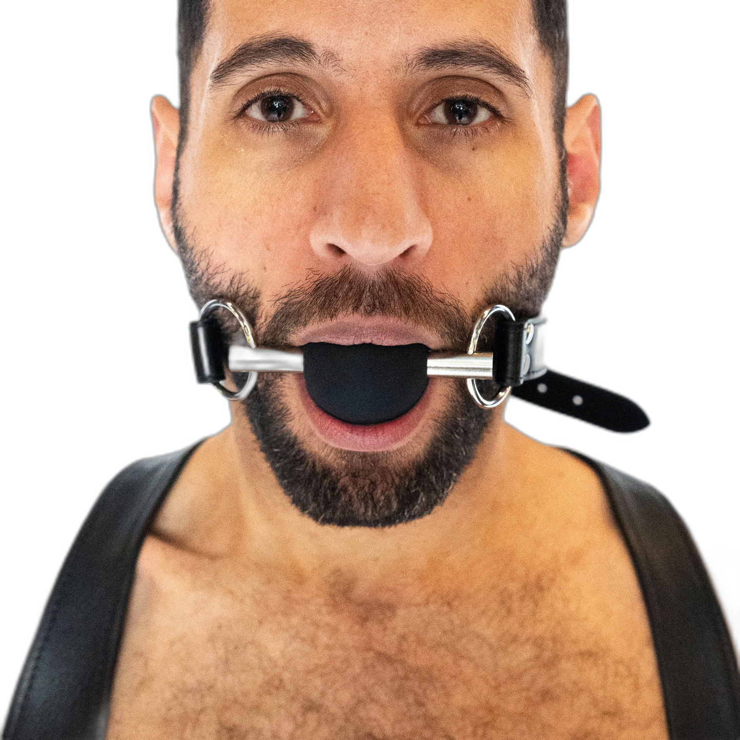 ruff GEAR Silicone Bar Ball Gag Black