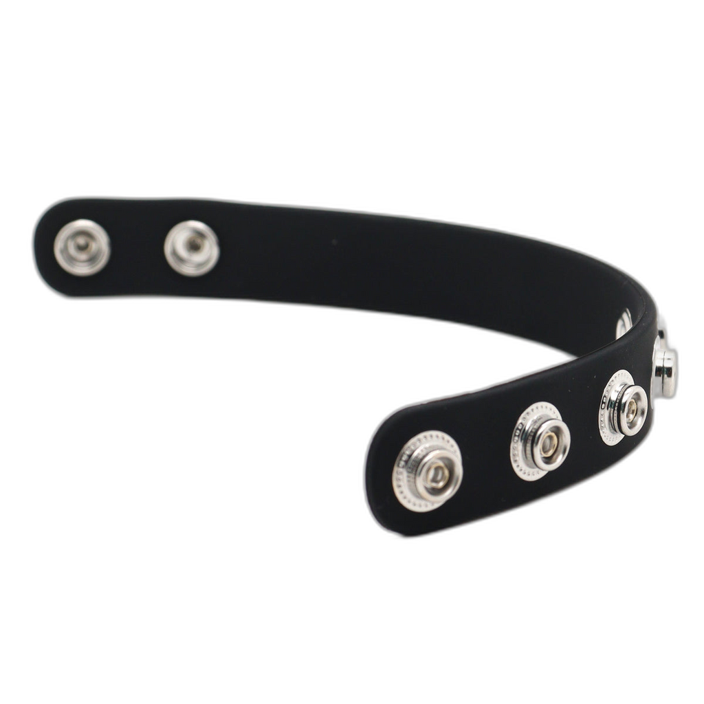 ruff GEAR Silicone Snap Adjustable Cock Ring Black