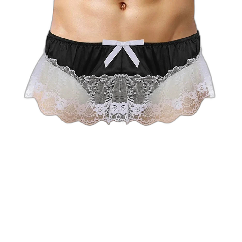 Bow & Lace Sissy Panties