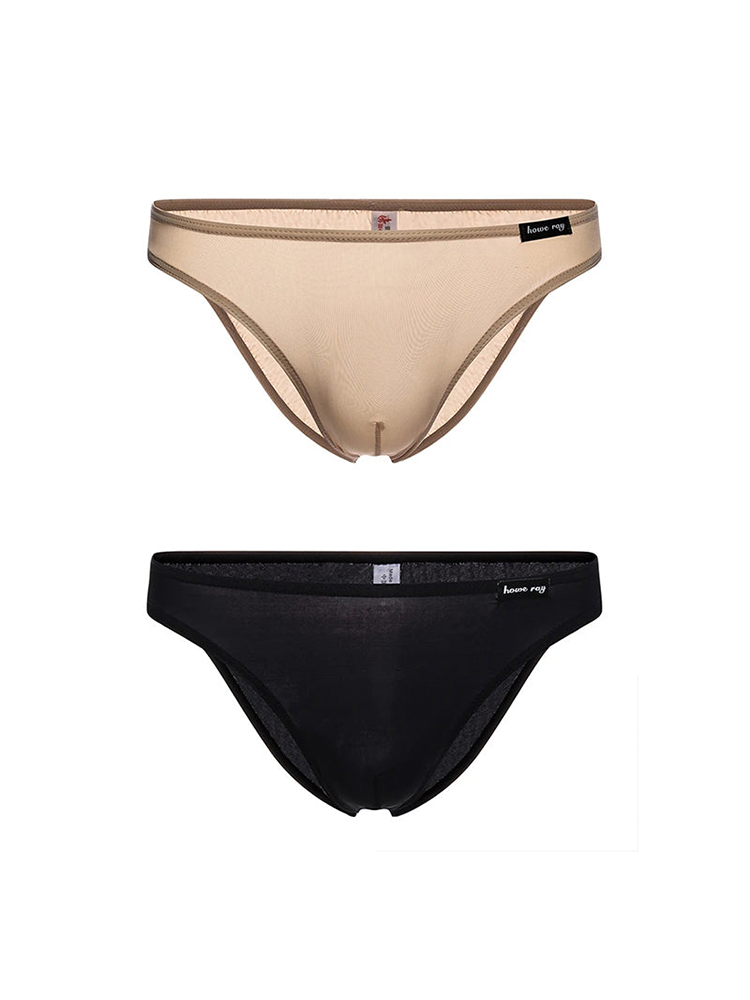 2 Pack Men's Breathable Ultra-thin Bikini