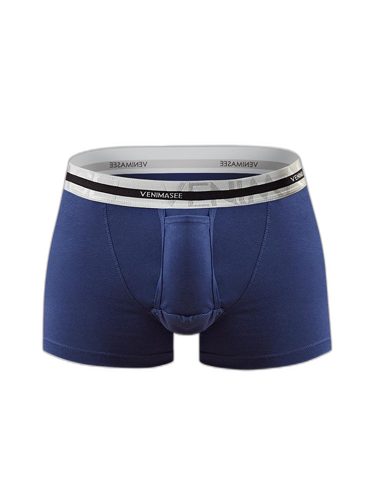 Men's Separate Ball Pouch Cotton Trunks