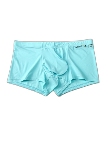 3 Pack Men's Breathable Ice Silk Double-Layered Big Pouch Sexy Boxer Briefs