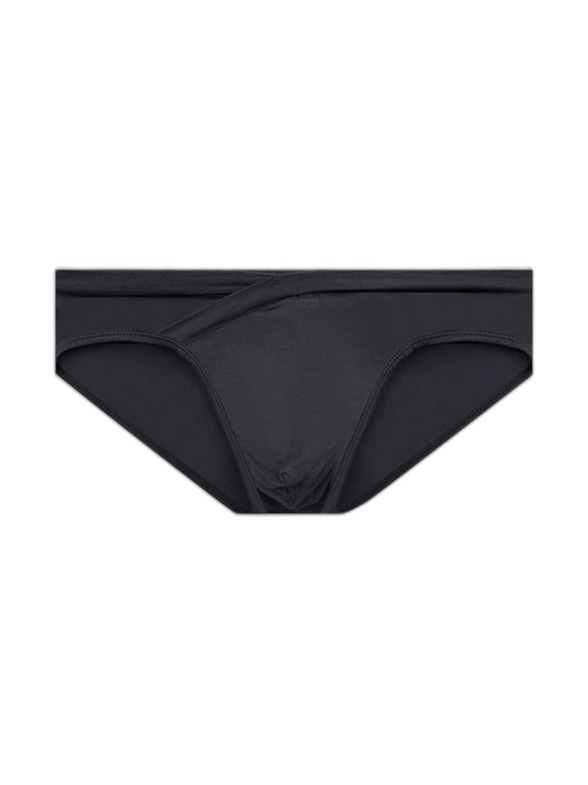 2 Pack Men's Ultra-Soft Modal Breathable Mesh Ice Silk Briefs