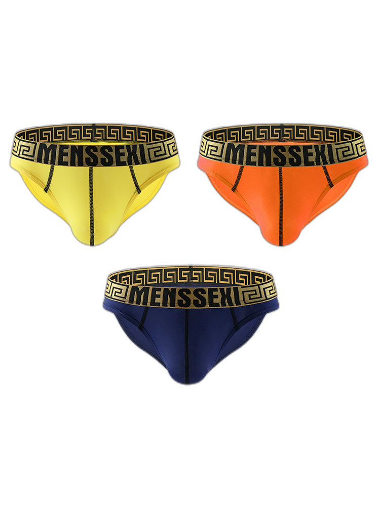 3 Pack Sexy Super Soft Ice Silk Men's Bikini