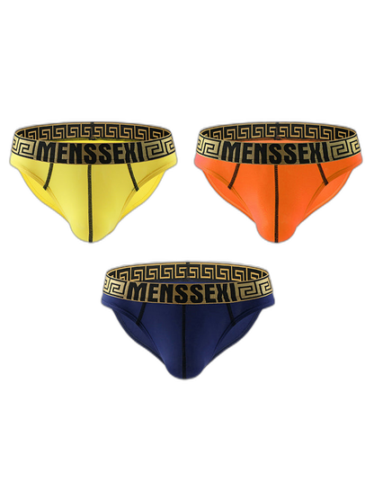 3 Pack Sexy Super Soft Ice Silk Men's Bikini