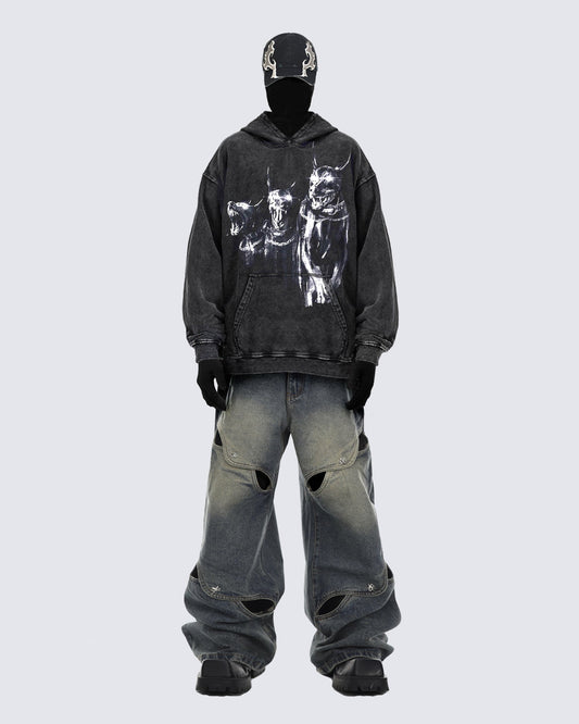 KIIKIO Street Fashion Denim Pants