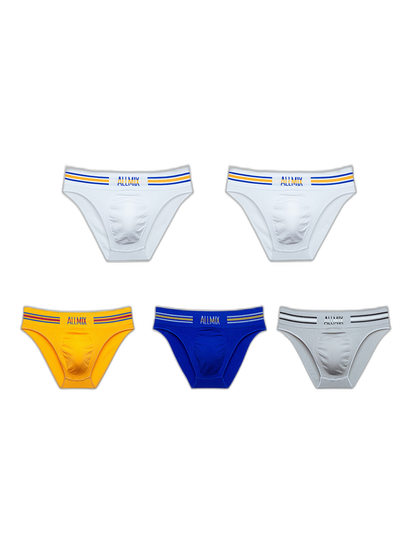 5 Pack ALLMIX Men's Seamless Bulge Pouch Briefs