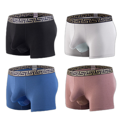 4 Pack Separate Ball Pouch Breathable Trunks