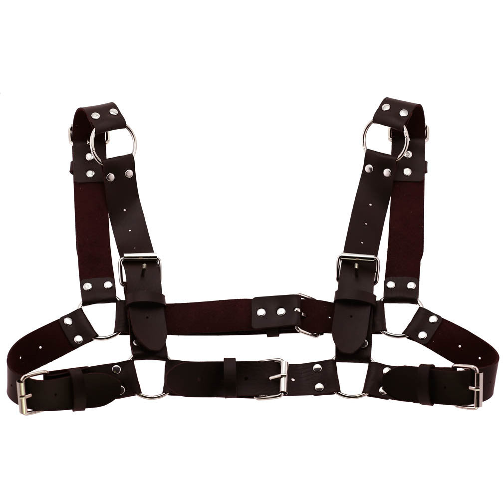 Unisex Adjustable Punk Leather Harness
