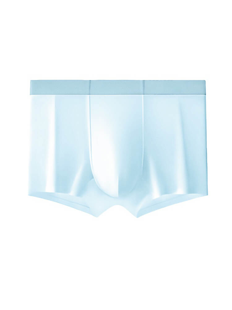 Men's Seamless Mulberry Silk Antibacterial Boxer Briefs