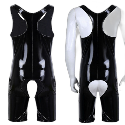 PVC Vinyl Vixen Bodysuit