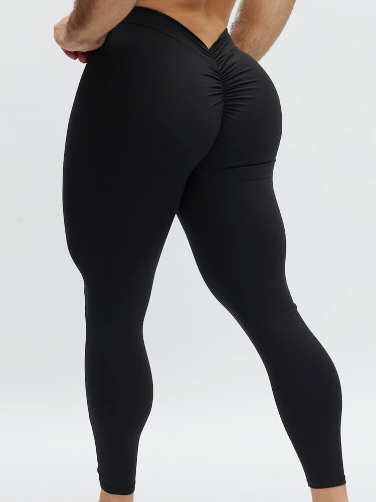V-Waist Sports Fitness Skinny Pants