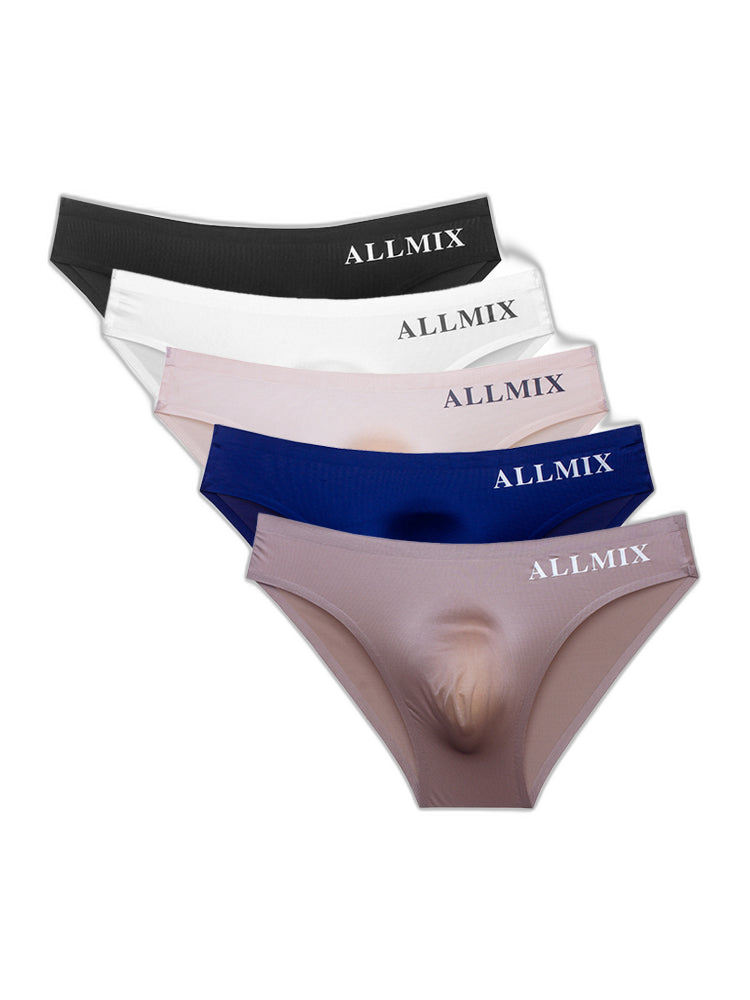 3 Pack ALLMIX Men's Sport Seamless Pouch Briefs