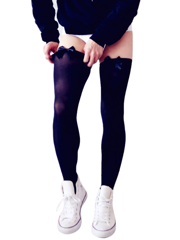 Cute Velvet Bow Stockings