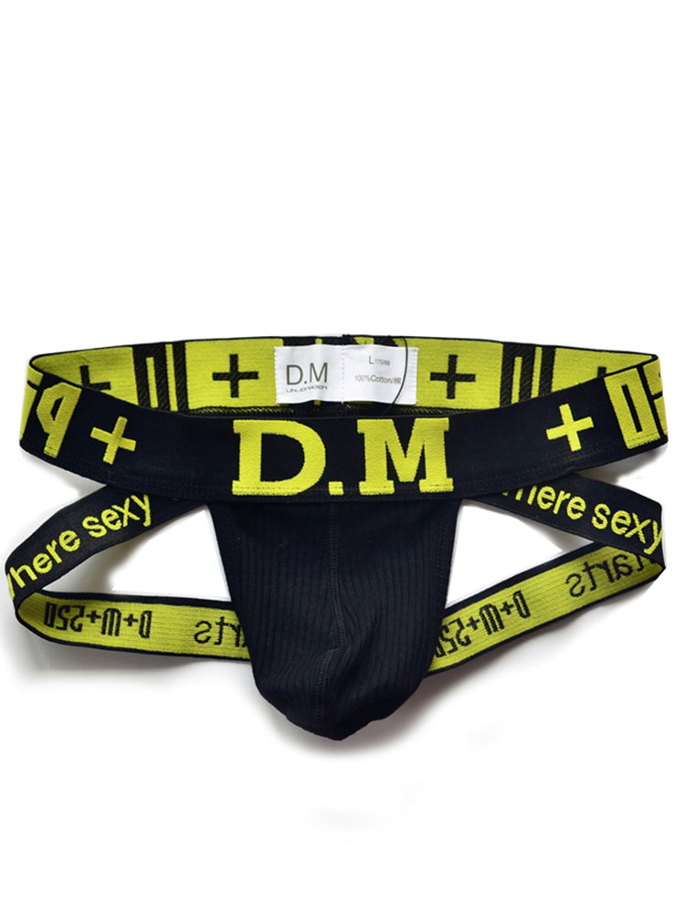 D.M Men's Low-Rise Cotton Comfortable Sexy Jockstrap