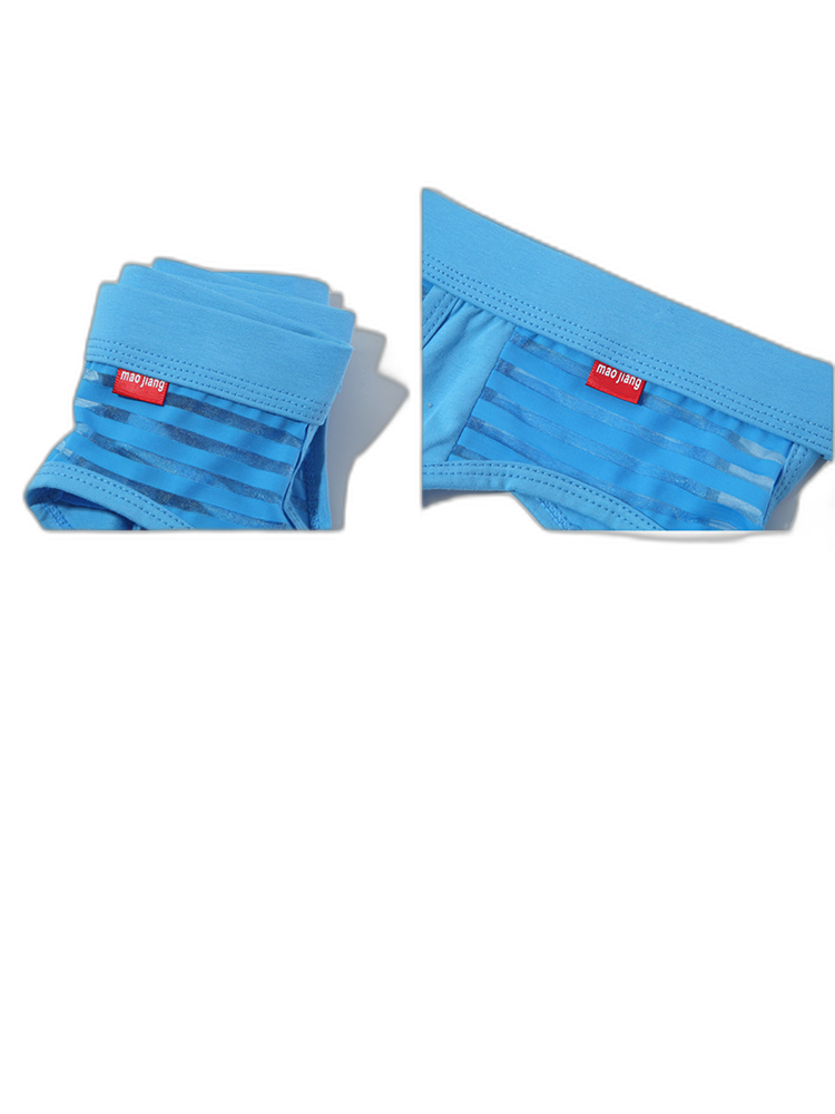 Men’s Sexy Striped Hollow Jockstrap With Separate Pouch