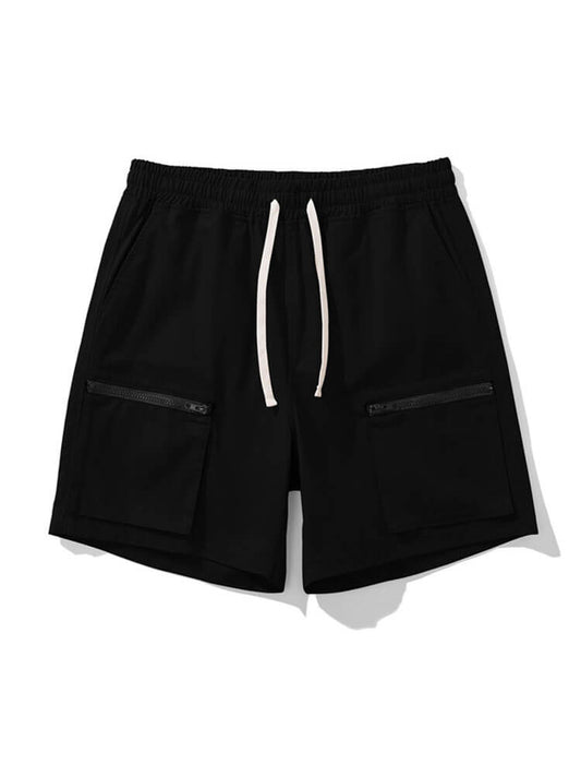 Men's Front Zip Breathable Pure Cotton Shorts