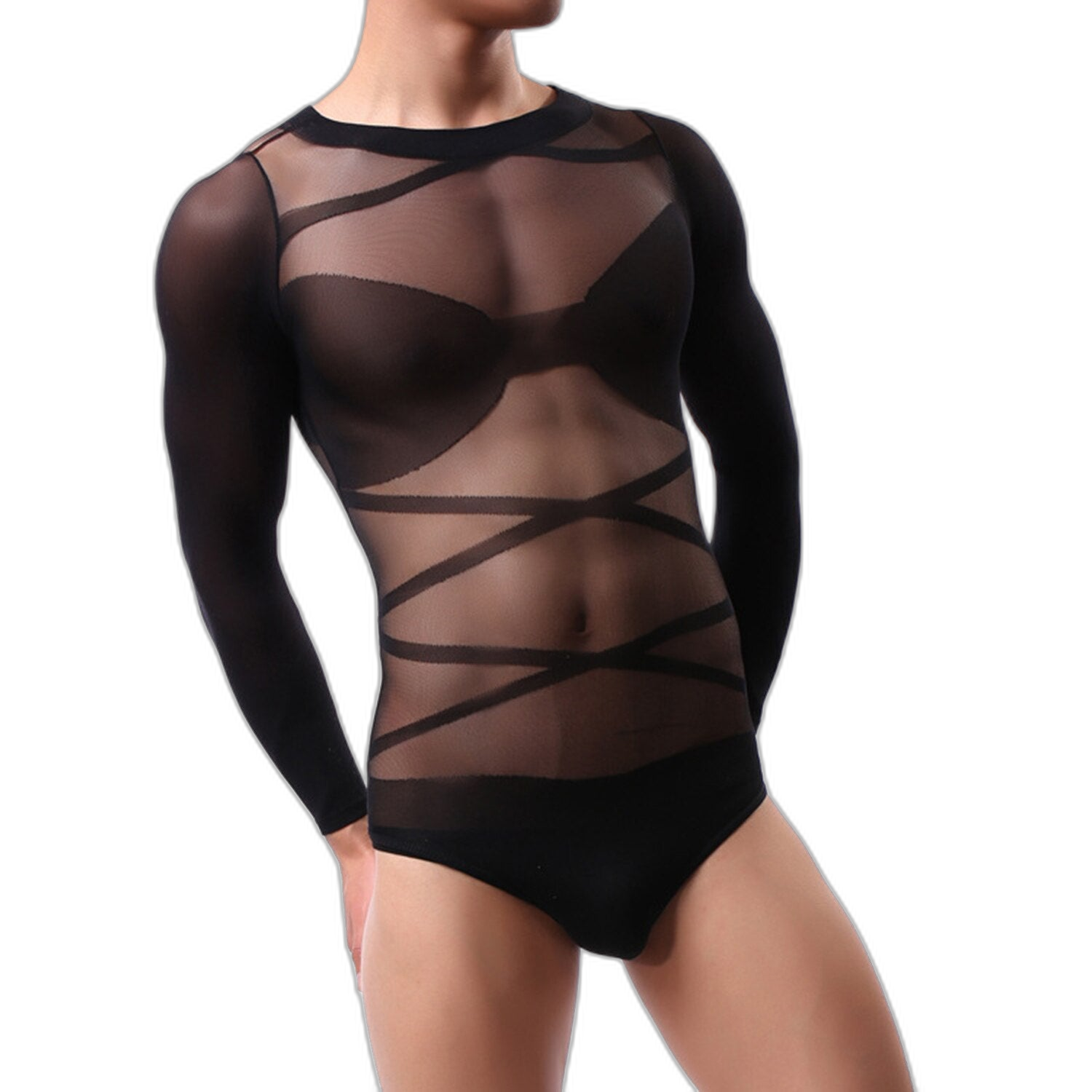Men's Transparent High Elastic Top