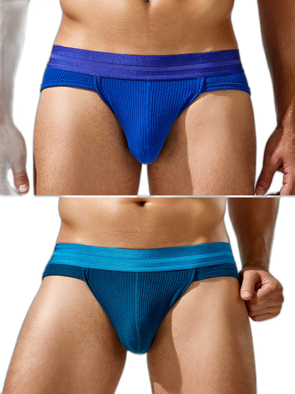 Sexy Spliced Color Briefs For Men