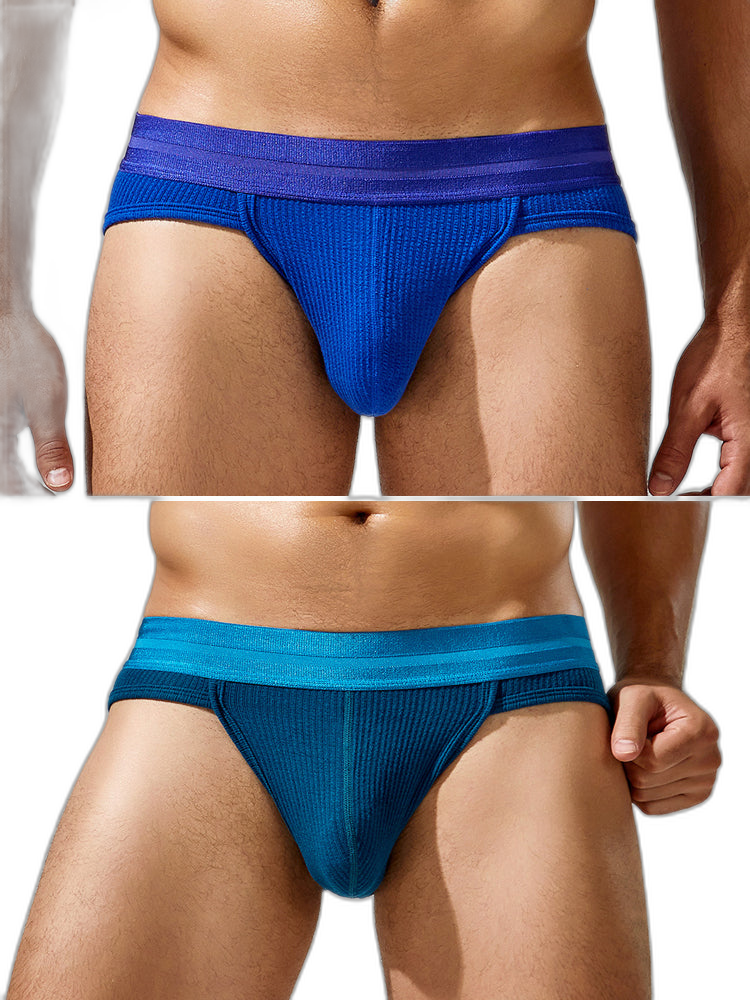 Sexy Spliced Color Briefs For Men