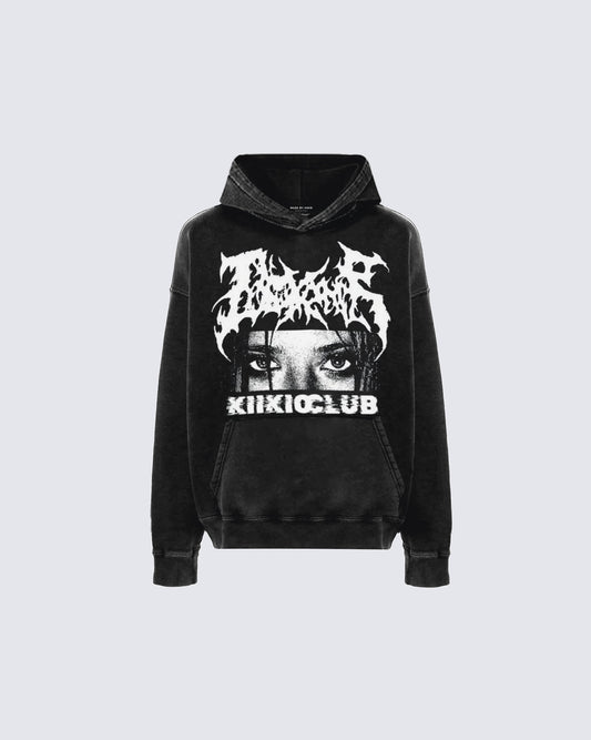 KIIKIOCLUB Street Fashion Print Hoodie