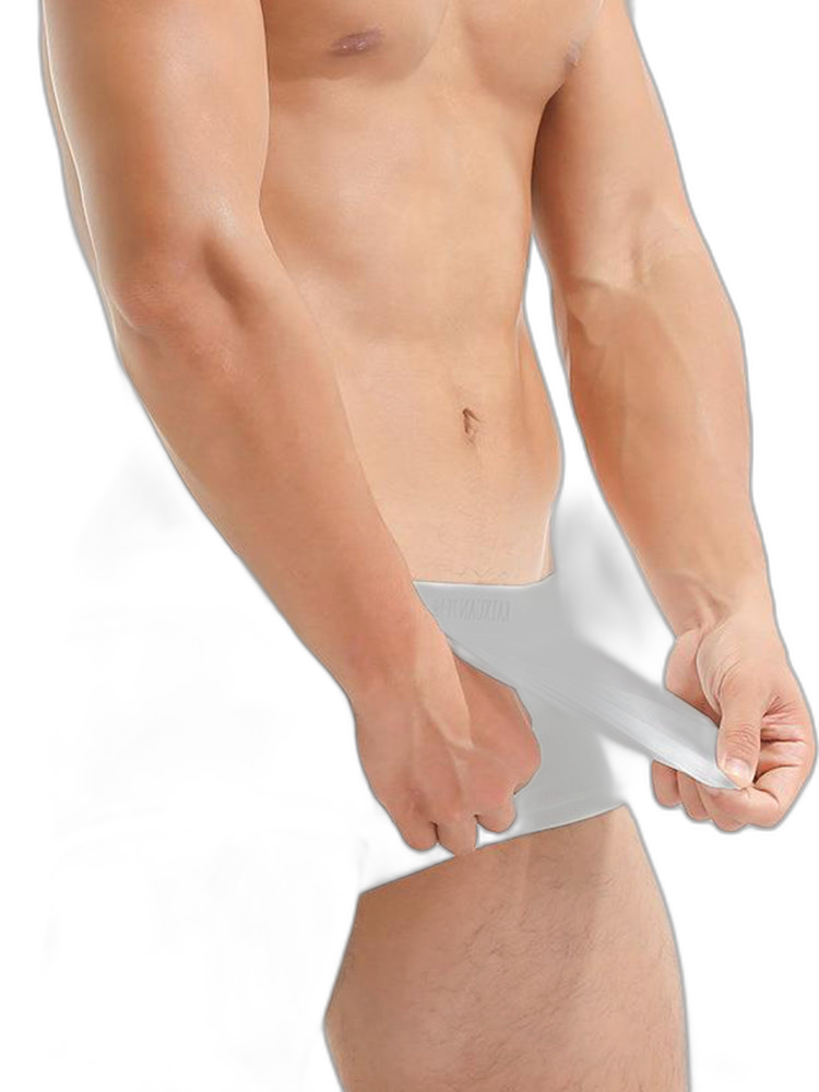 Men's Metallic Glossy Big Pouch Boxer with Fly