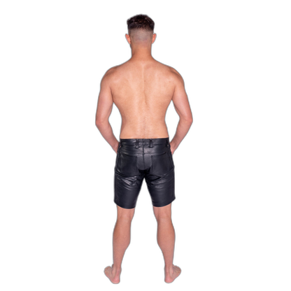 Prowler RED Leather Black Stripe Shorts Black