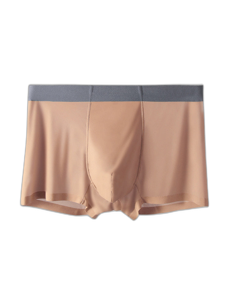 3 Pack Trackless Summer Ultra Thin Pouch Men's Trunks