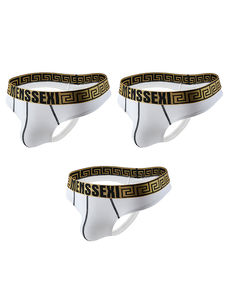 3 Pack Men's Sexy Soft Breathable Seamless Thong