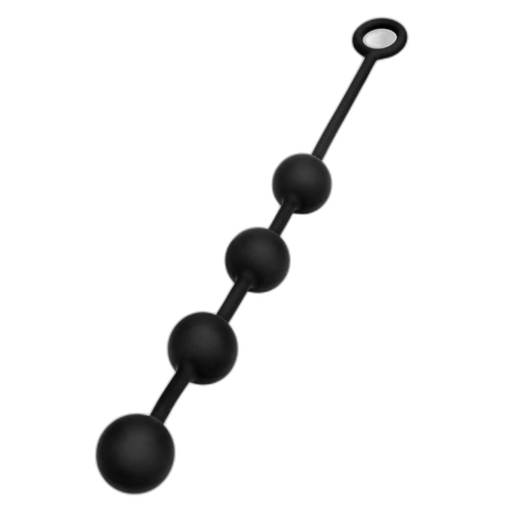 Prowler RED Silicone Anal Beads Black Small