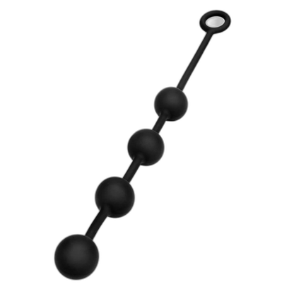 Prowler RED Silicone Anal Beads Black Small