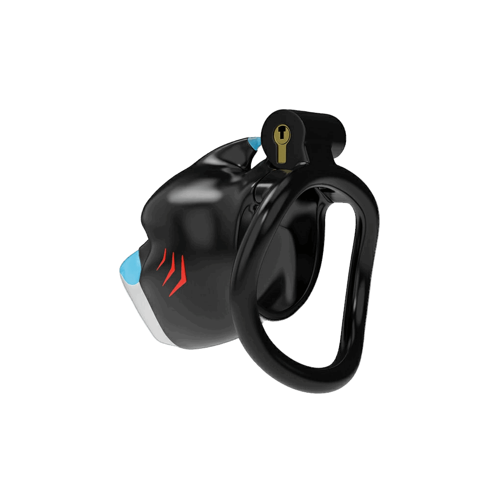 Furrjoi Shark Chastity Cage Red