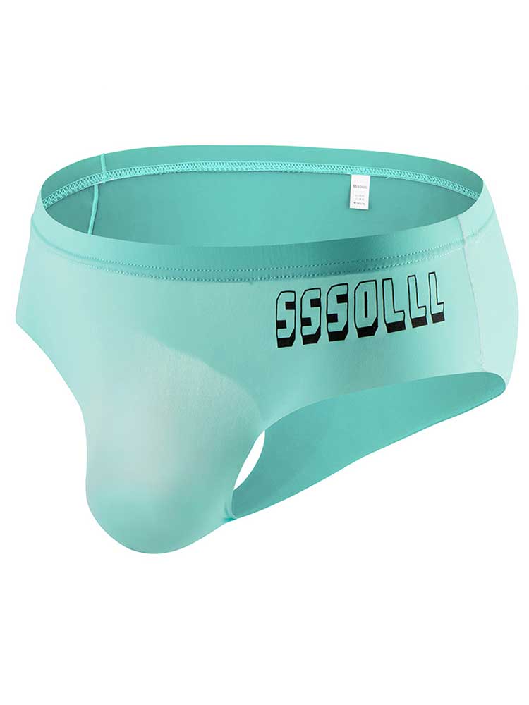Men's High Seamless Semi-Sheer Low Waist Fit Briefs