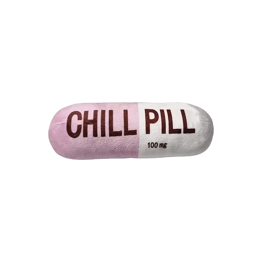 Chill Pill Plushie Pink