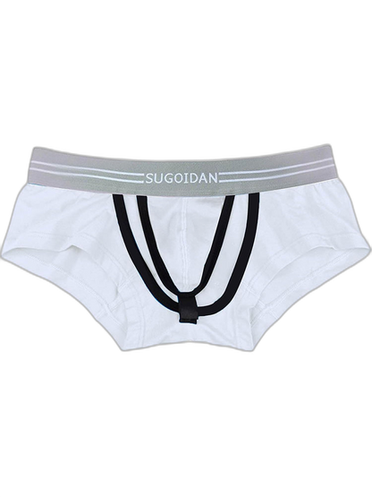 3 Pack Men’s Sexy Cutout Trunks with Lift-up Pouch