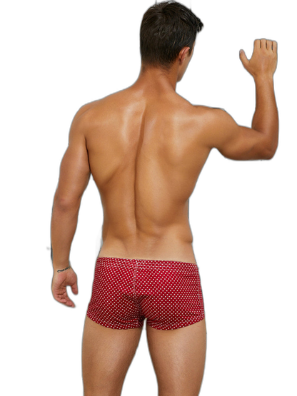 Men’s Knit Trunks with Button Fly