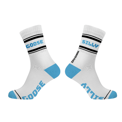 SILLY GOOSE Cotton Crew Socks Mid-length