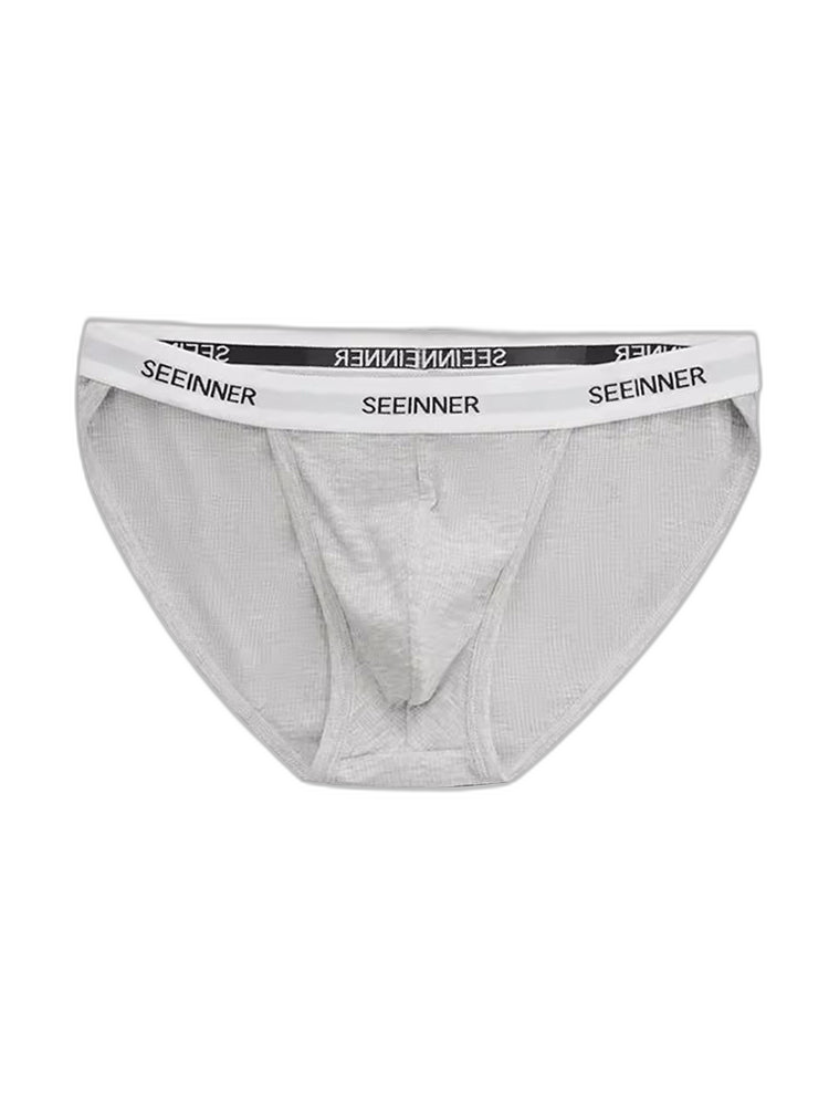 3 Pack Men's Sporty Cut Comfy Waistband Moisture-Wicking Briefs