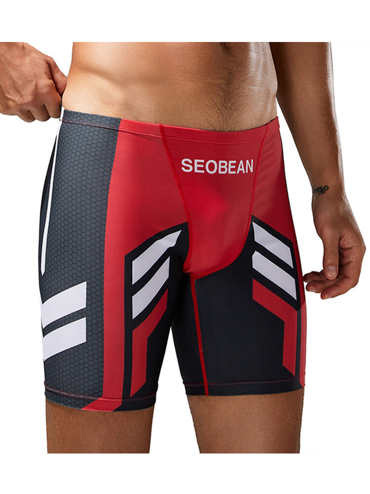 Men's Nylon Long Boxer Briefs